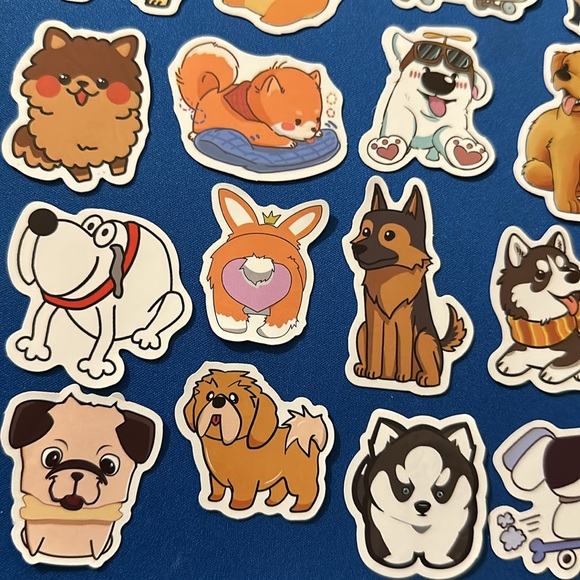 NEW! Set of 16 dog stickers - various breeds - Picture 4 of 7